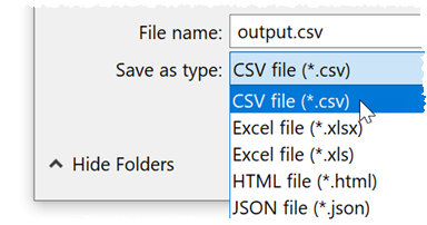 convert XML to CSV