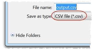 convert csv to text file